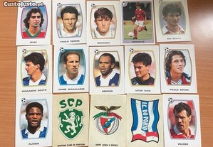 Cromos Novos 1992/1993 - Rui Costa, Paulo Sousa, Vitor Baía...