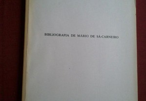 Bibliografia Mário de Sá-Carneiro-Biblioteca Nacional-1990