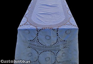Toalha de Mesa em renda de crochet