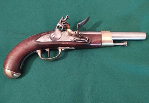 Pistola Regulamentar Francesa pederneira Ano XIII. Período Napoleónico.