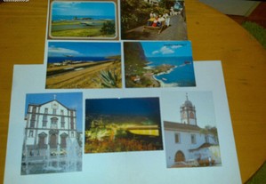 madeira - portugal (7 postais) raros