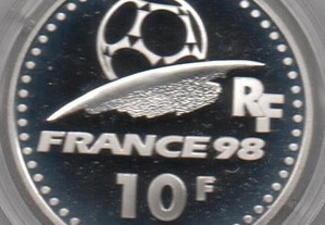 França - 10 Francs 1997 -prata Proof -"Inglaterra"