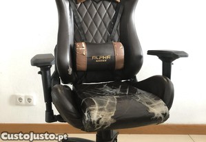 Cadeira Gaming Ergonómica Alpha Gamer Nimbus Castanha