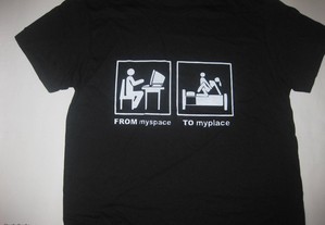 4 T-shirts Pretas/piadas/desenhos/novo/embalado!