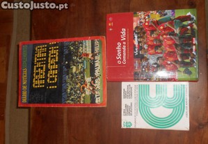 Livros fasciculos antigos futebol e atletismo Euro 2004 Argentina 1978