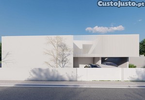 Moradia geminada em construção