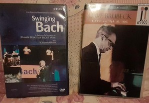 DVD - Dave Brubeck Live In 64 & 66 e Swinging Bach Live