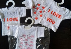 Mini T-Shirt - Dia dos Namorados - Dia de São Valentim
