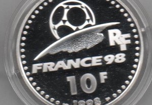 França - 10 Francs 1998 - prata Proof - "Brasil"