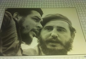 Postal de Che Guevara e Fidel de Castro
