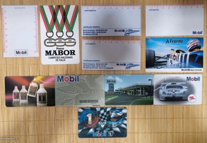 Interessante conjunto de 11 calendários dos lubrificantes MOBIL, sendo entre os anos de 1967 e 1999