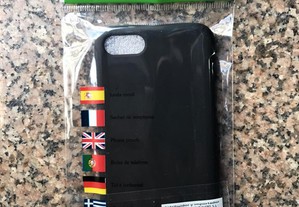 Capa de silicone preta para iPhone 7 / iPhone 8