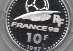 França - 10 Francs 1997 -prata Proof - "Argentina"