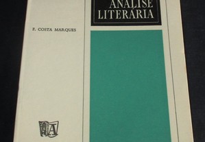 Livro A Análise Literária F. Costa Marques