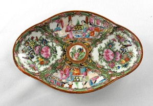 Covilhete porcelana da China, decoração Mandarim, República
