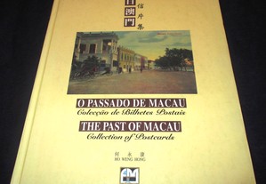 Livro O Passado de Macau Colecção Bilhetes Postais