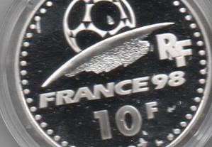 França - 10 Francs 1997 - prata Proof - "Alemanha"