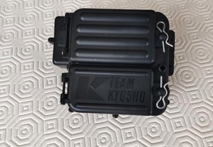 caixa de suporte e proteção radio e bateria para Kyosho inferno