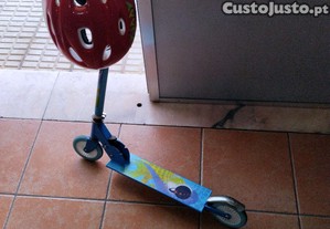 Trotinete de criança+capacete