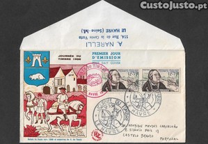 Envelope do 1º Dia. França 1956