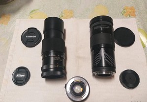 objectiva Vivitar 58-300mm + Macro Sigma 1:4.7
