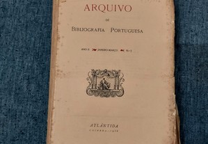 Arquivo de Bibliografia Portuguesa-Ano I/II-1955/56