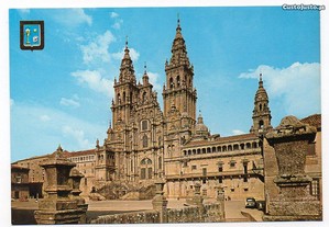 Santiago de Compostela - postal ilustrado (1963)