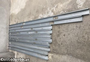 10 Vigas de ao leve cortadas ( ver descrio)