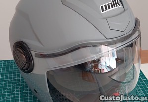 UNIK Capacete Aberto (tipo "Jet") - modelo Venus, viseira longa (100% novo!)