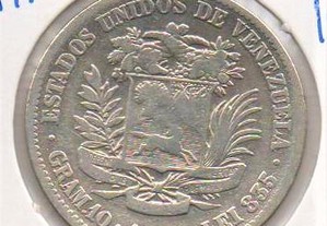 Venezuela - 2 Bolivares 1936 - mbc prata