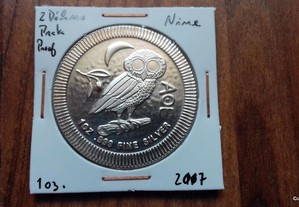 Moeda 2 Dólares Niue 2017 - 1oz