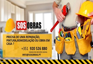 SOS Obras, pinturas, remodelações, canalizadores em Aveiro
