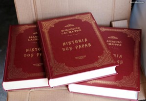 A história dos papas - Maurício Lachatre - 3 volumes novos