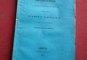 A. Caetano Pereira-Comentário Crítico Sobre a Advertência-1853