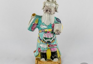 Figura de Imortal em porcelana, Família Rosa, Jiaqing séc. XVIII / XIX nº2