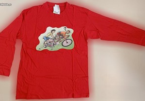 T-Shirt de Adulto Unissexo, Vermelho, Nova/Exclusiva/Única