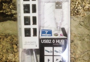 Hub USB 2.0 com 4 entradas / portas independentes