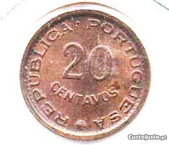 Moçambique - 20 Centavos 1973 - soberba