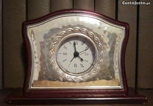 relógio decorativo despertador em prata