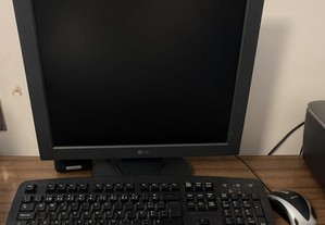 Monitor LG + teclado + rato- usado, em bom estado