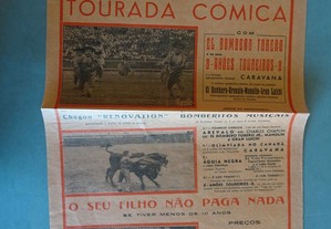 Programa de tourada bullfight Praça de touros Plaza de toros Monumental de Cascais 1966