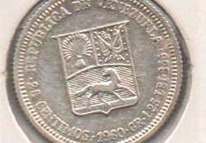 Venezuela - 25 Centimos 1960 - soberba prata