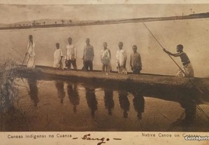 Postal Canoas Indígenas no Cuanza, Luanda