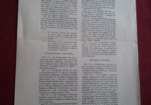 Mocidade Portuguesa-Ordem de Serviço N.º 6-1960-61 Suplemento