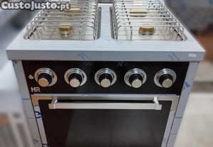 Fogo a gs c/ 4 queimadores s/ chama piloto, com forno GN 2/1 a gs (800x750x850mm)