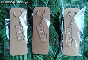 Porta-Chaves Personalizado em Acrílico com Nome