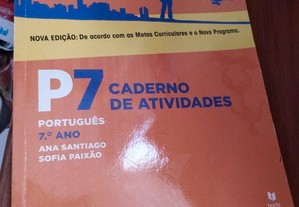 Caderno de atividades de português do 7 ano