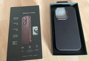 MUJJO Shield Case - Capa protecção iPhone 15 Pro, em preto