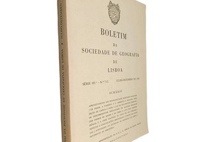 Boletim da Sociedade de Geografia de Lisboa (Série 103.ª - N.º 7-12 - Julho-Dezembro de 1985)