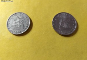 Moeda de Cinco Escudos (5$00) Cupro-Níquel 1986